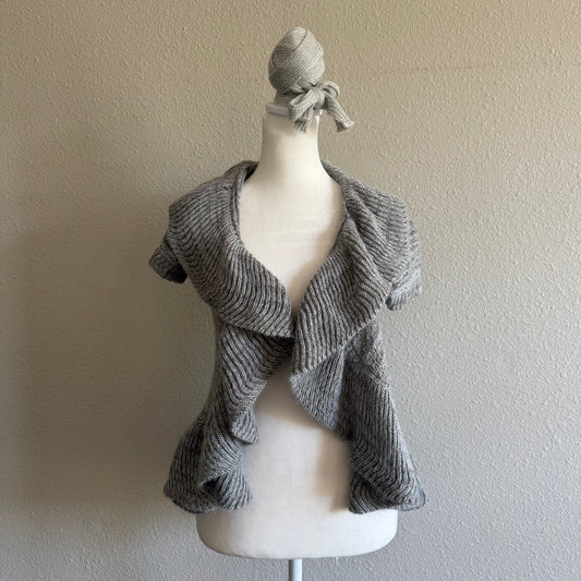 Grey Fairy ruffle cardigan
