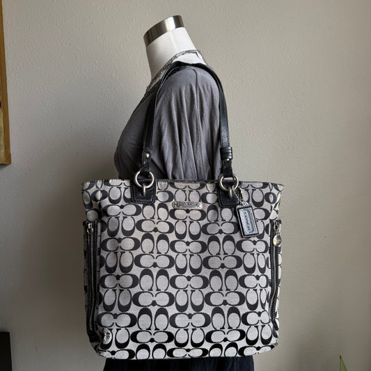 2000s coach signature canvas bag