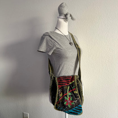 Flower whimsy crossbody bag