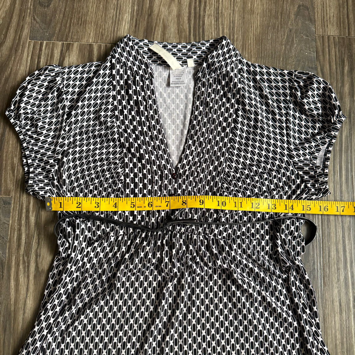 Office siren patterned top