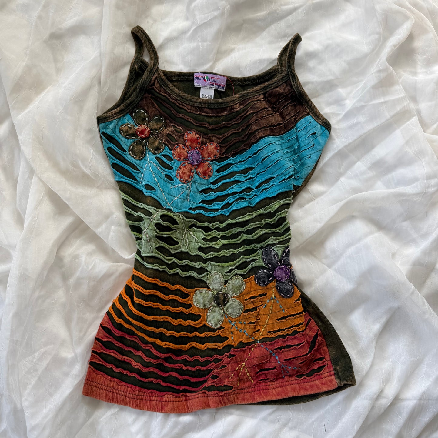 Flower boho cami top