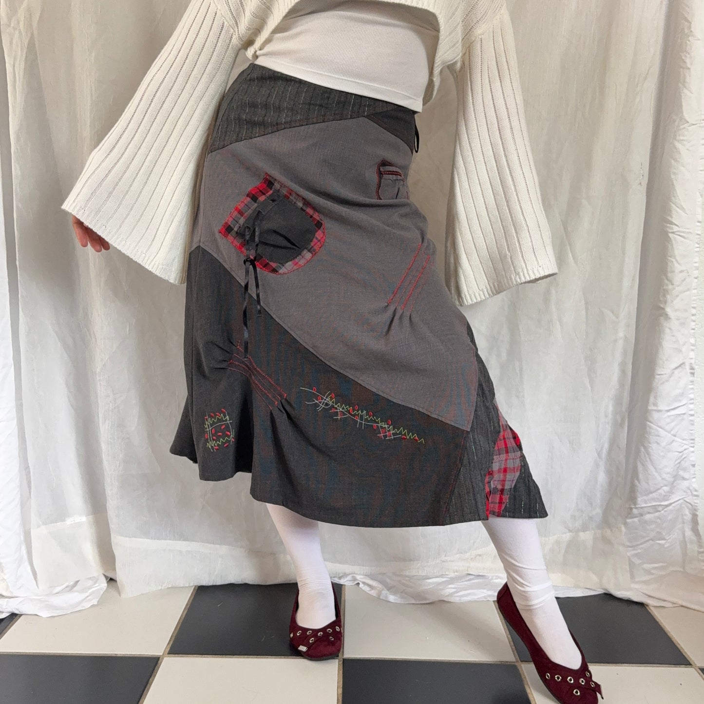 Euro grunge maxi skirt