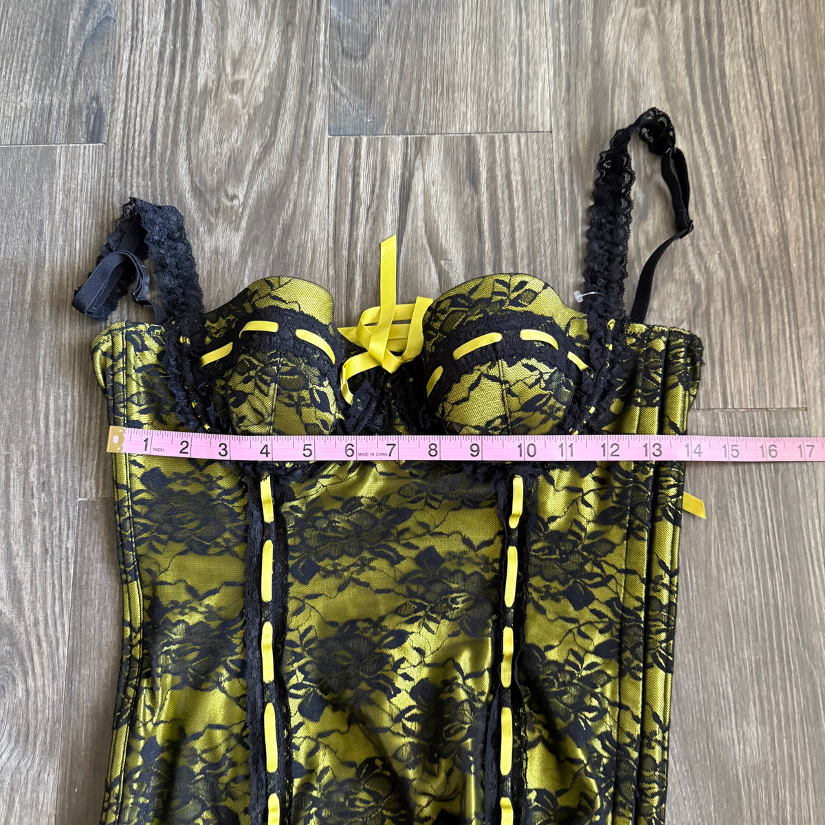Fredrick’s of Hollywood yellow corset