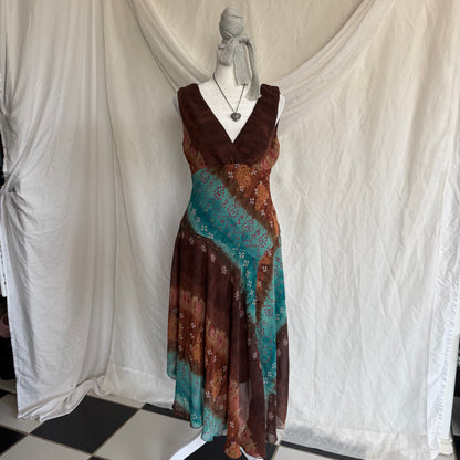 2000s fairy asymmetrical flower dress