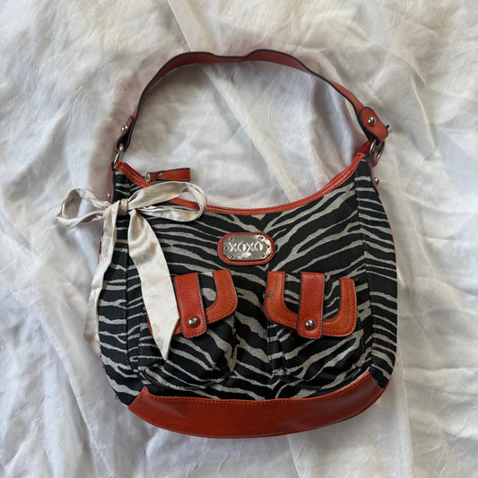XOXO zebra print shoulder bag