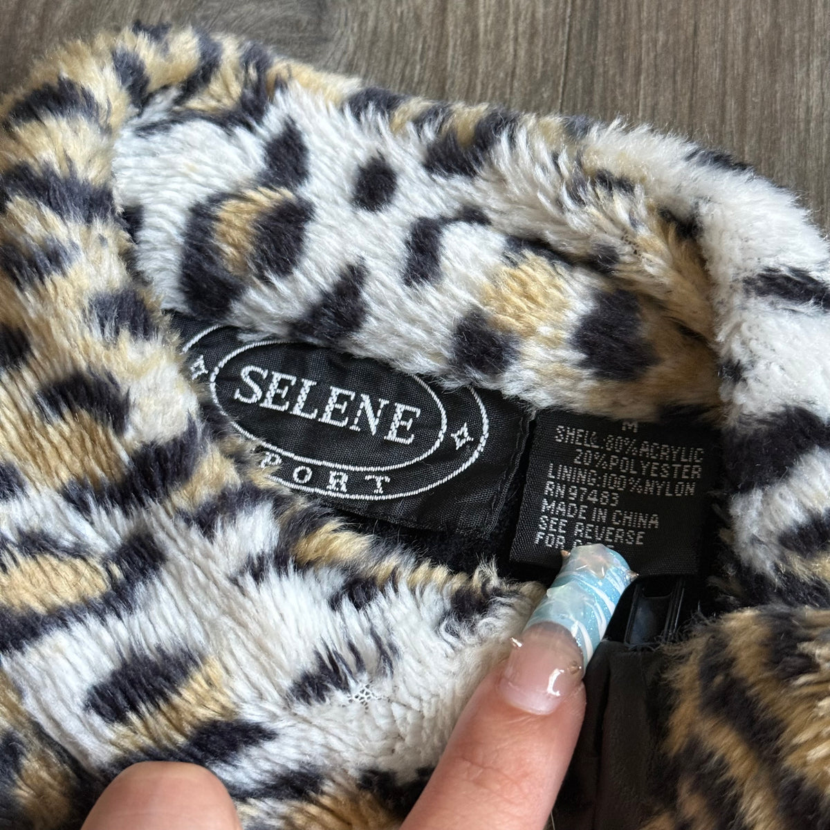 Cheetah zip up jacket