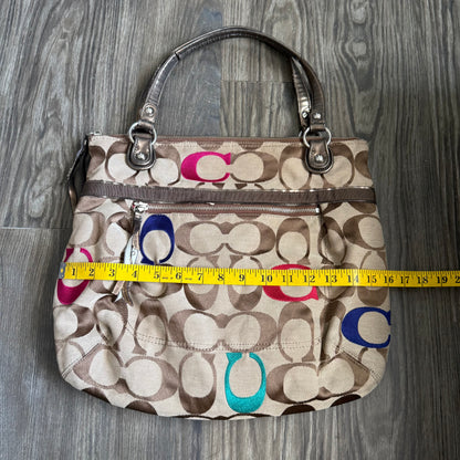 Coach Poppy signature canvas tote