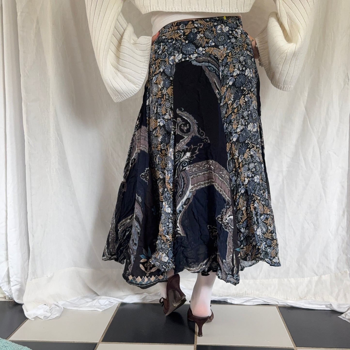 Whimsy navy paisley maxi