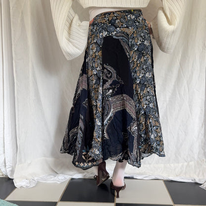 Whimsy navy paisley maxi