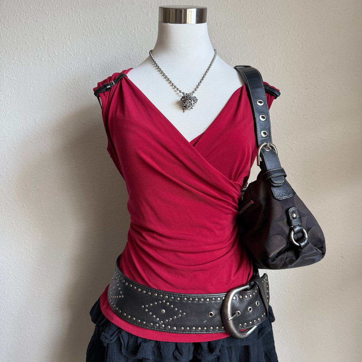 Micheal Kors red office top