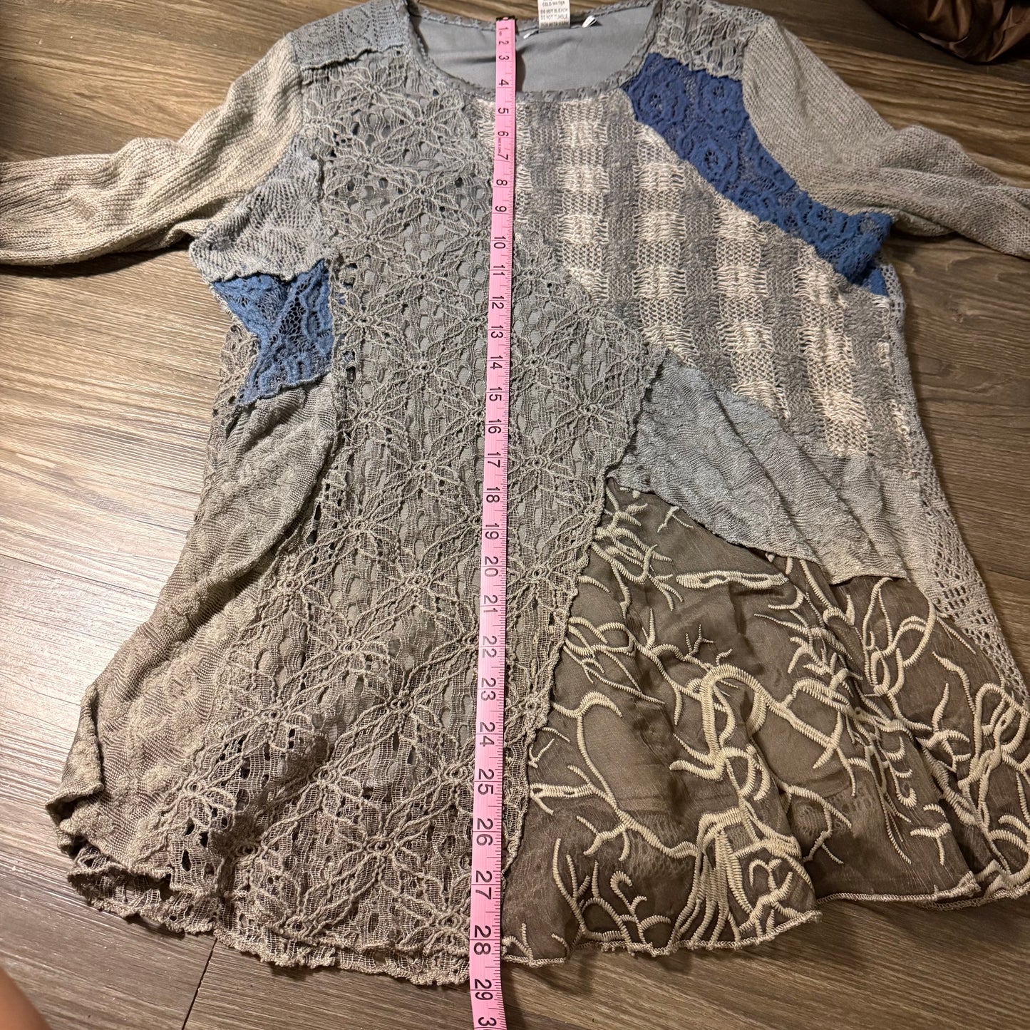 Gray fairy grunge sweater top