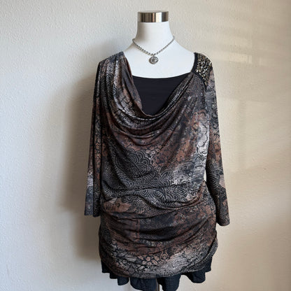 Tuscan grunge sleeved top