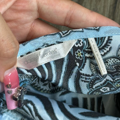 Daisy blue zebra lingerie slip