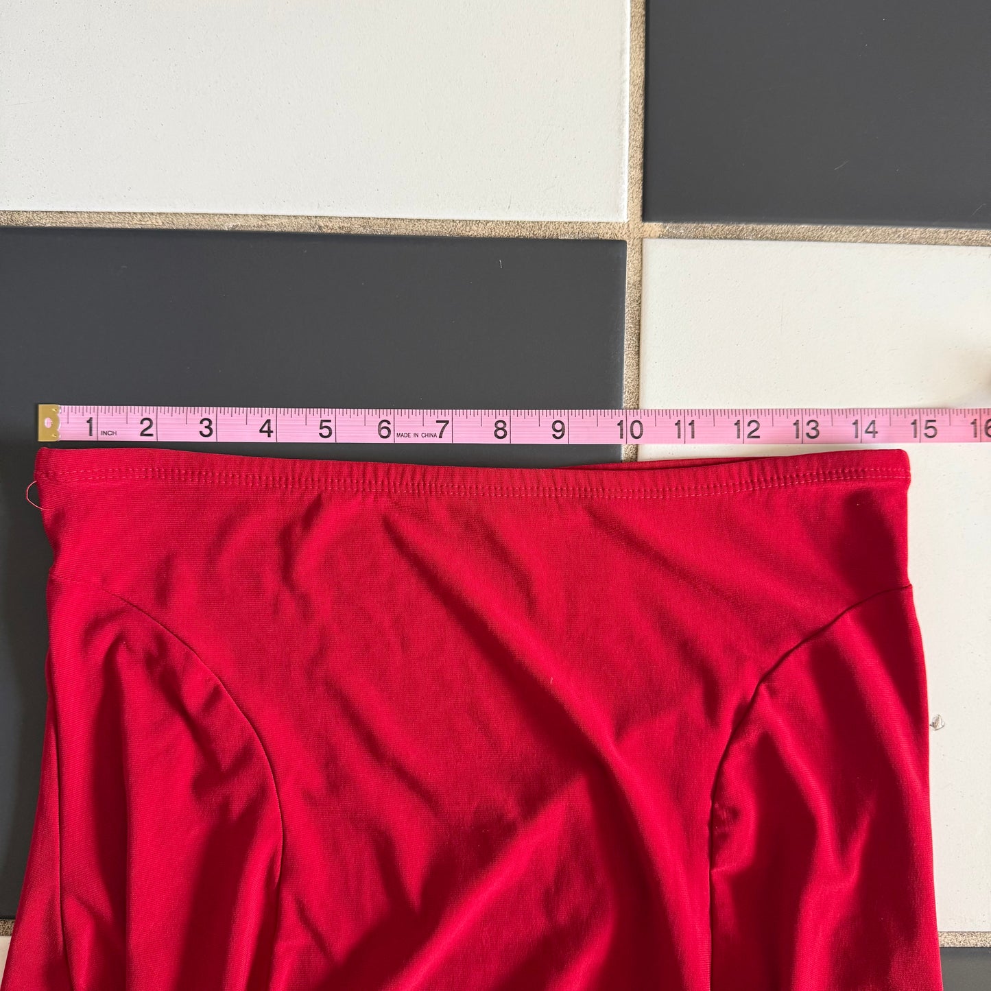 Red fairy flowy skirt