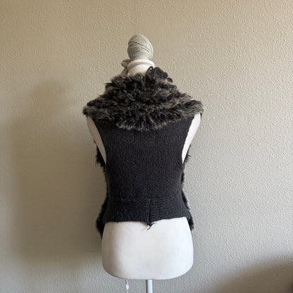 Fur grunge vest