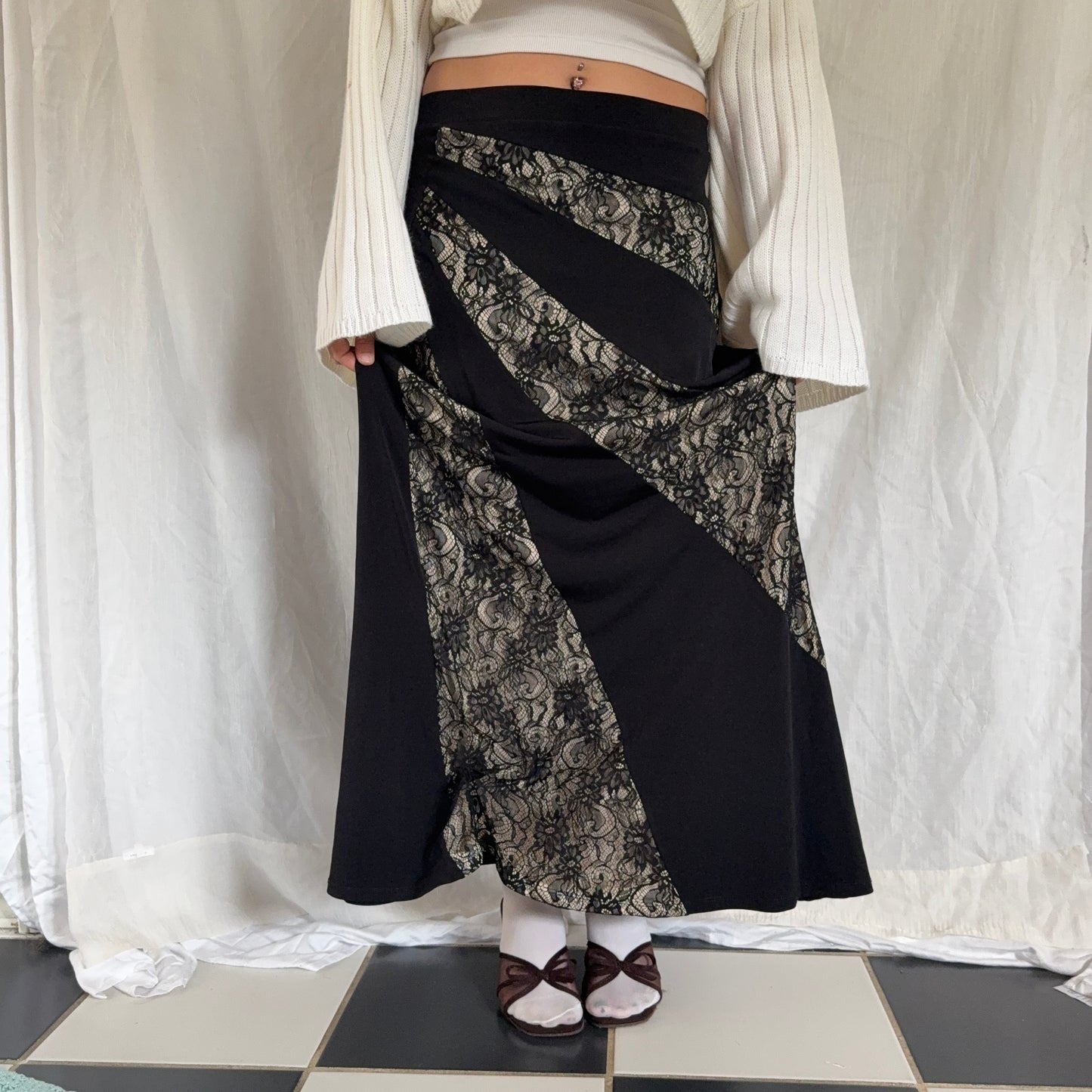 Evening lace maxi