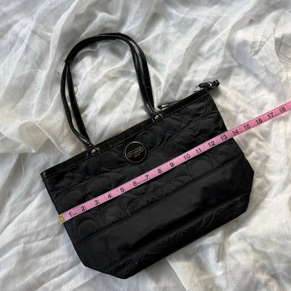 Coach quilted nylon shoulder bag