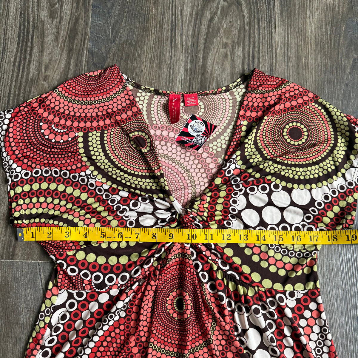 Zoey Beth circle patterned top