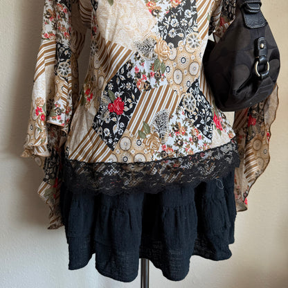 Misty’s boho flared sleeve top