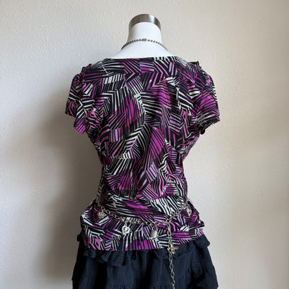 East 5th office ruffled top