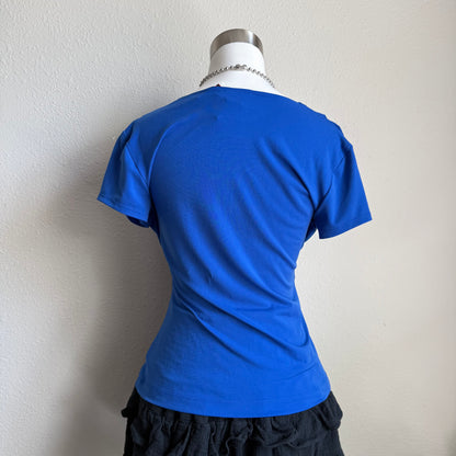 Molly’s blue circle top