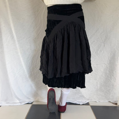 Whimsigoth black velvet maxi