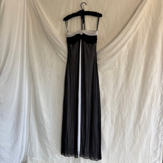 2000s Taboo prom halter dress