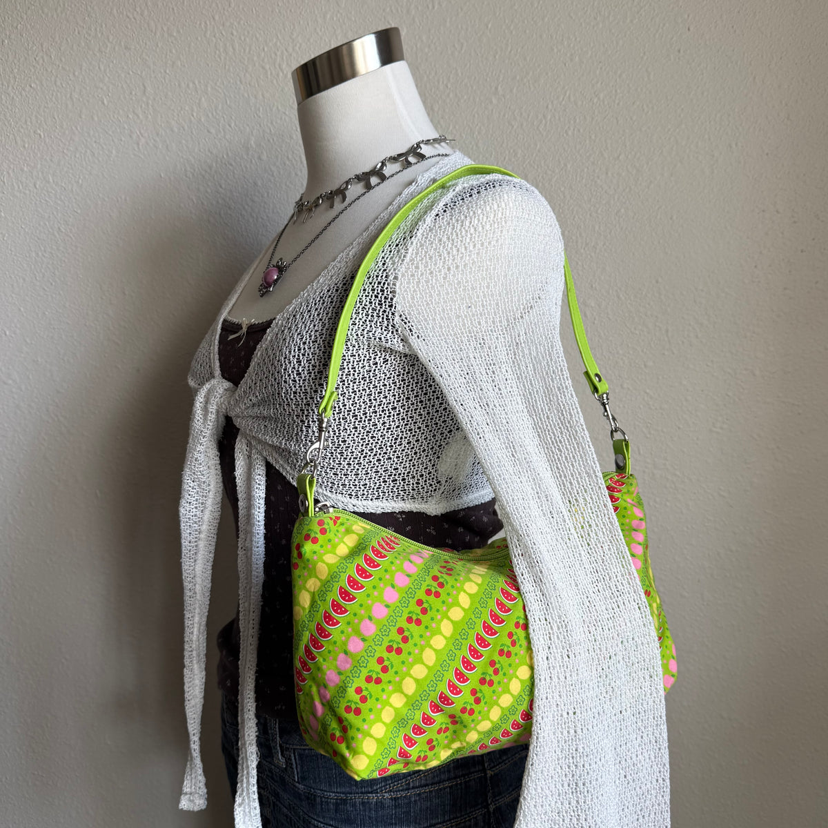 Sophie’s fruity green shoulder bag
