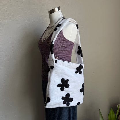 Handmade flower tote bag