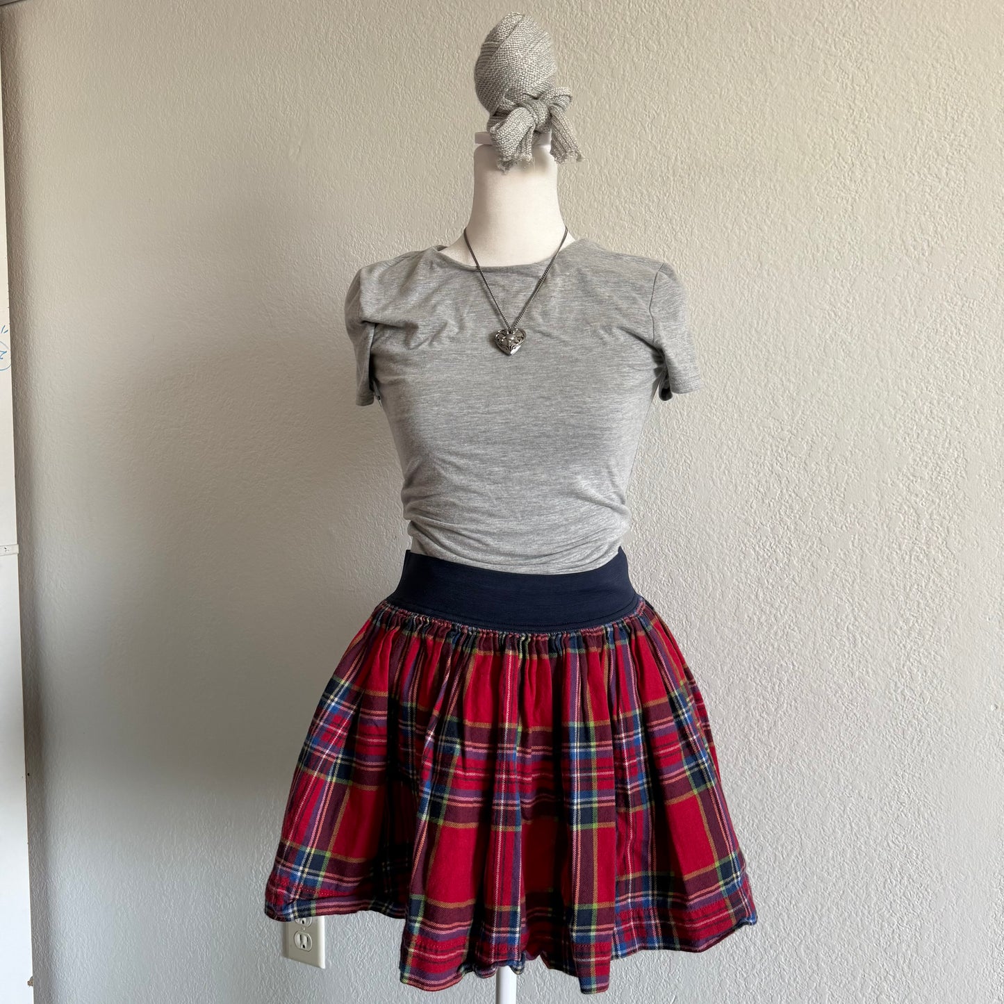 Hollister gingham skirt