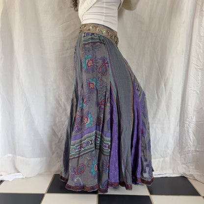 Purple cottage boho maxi