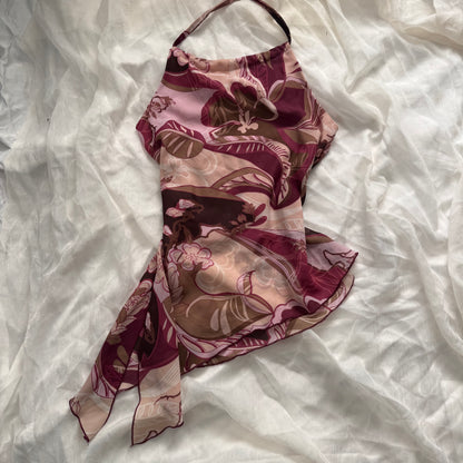 whimsical flower halter