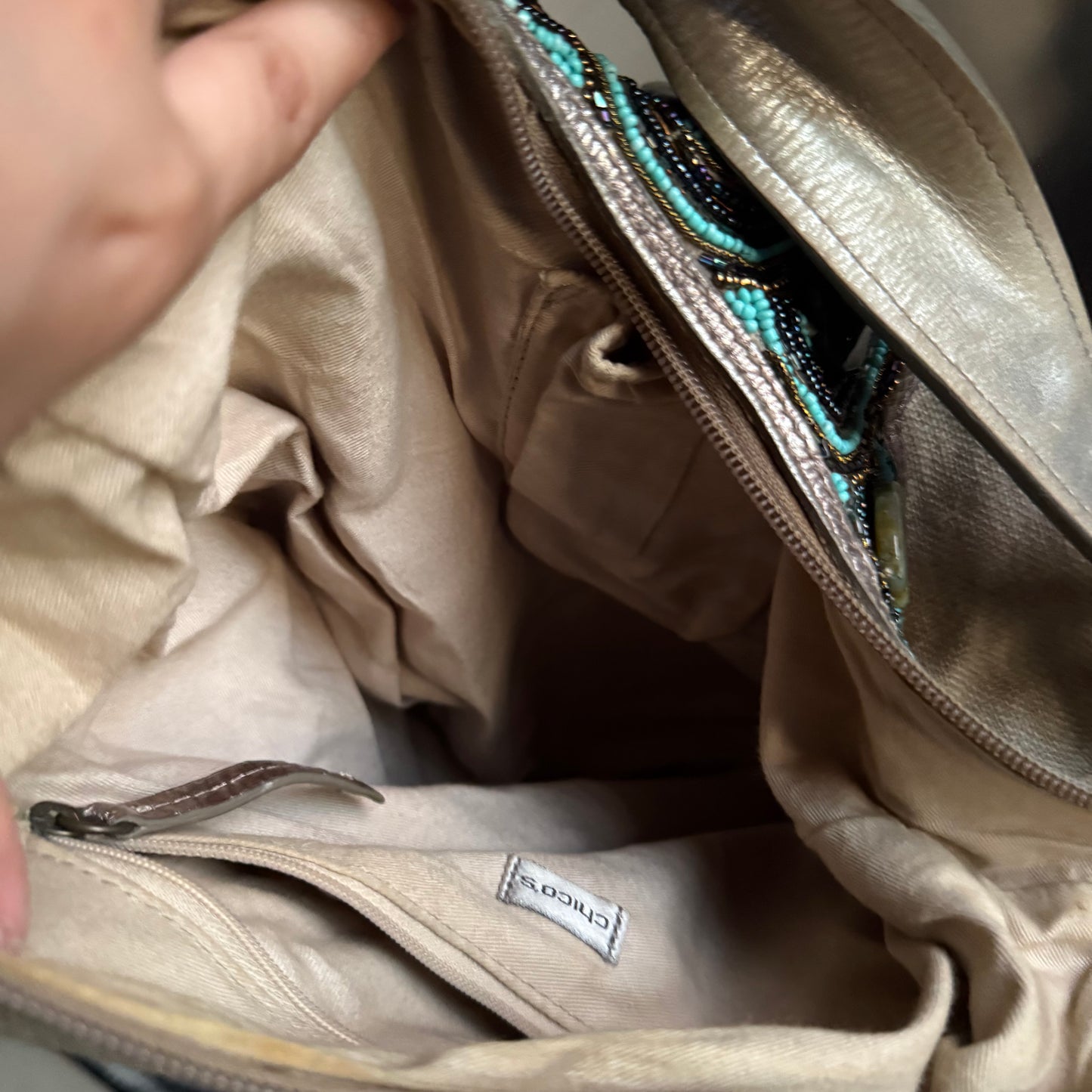 boho beaded hobo shoulder bag