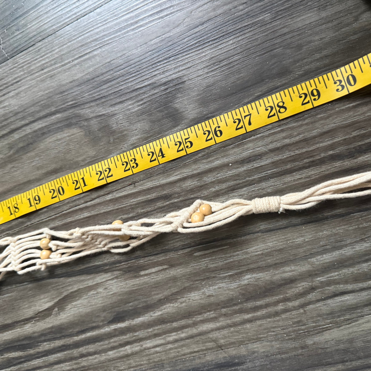 Crochet beaded belt