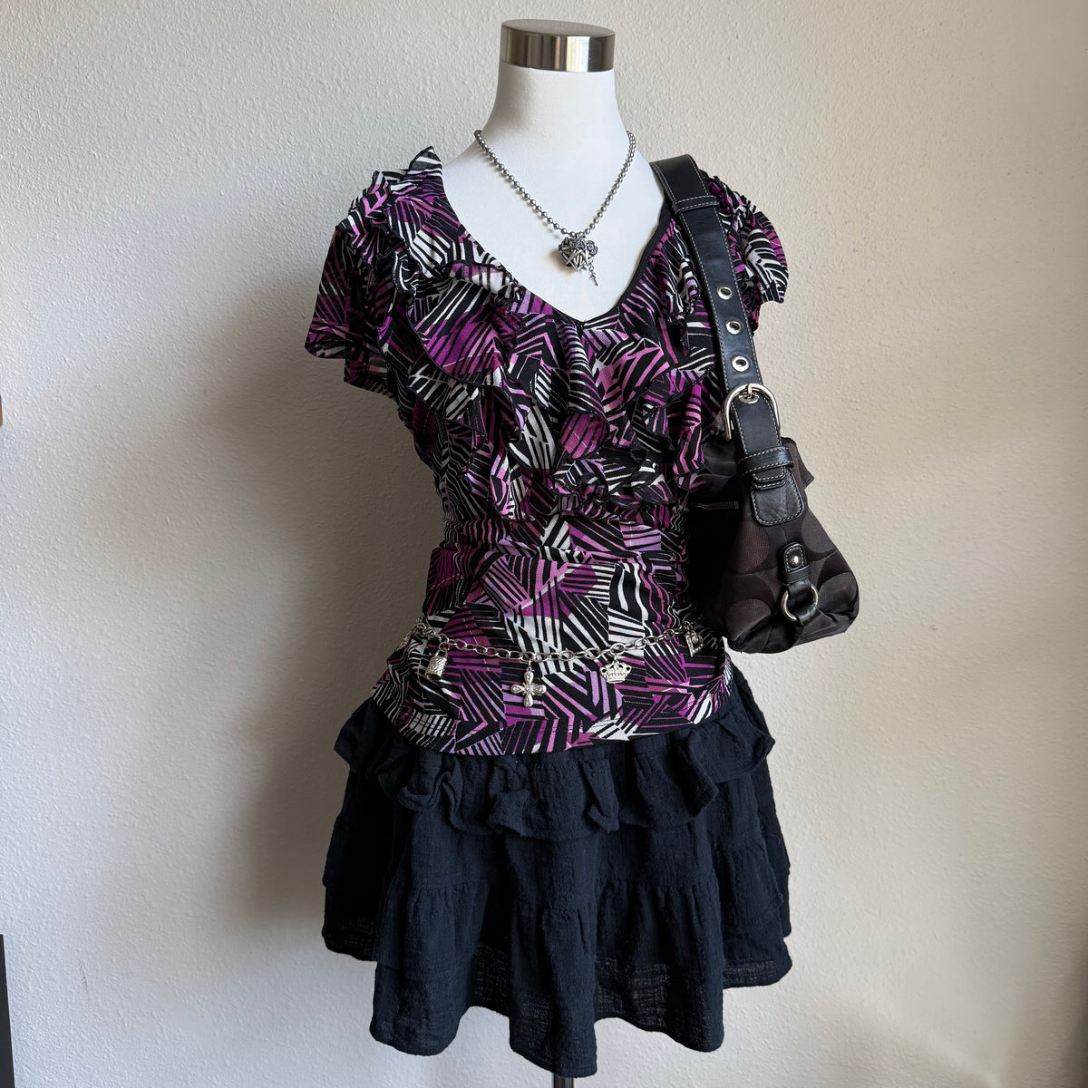East 5th office ruffled top