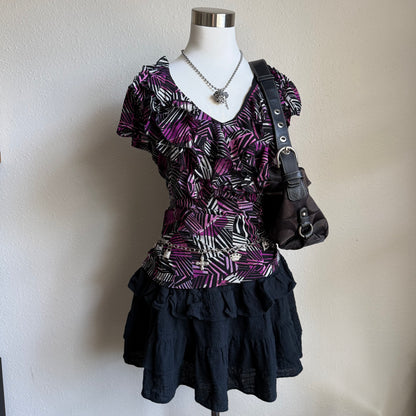 East 5th office ruffled top