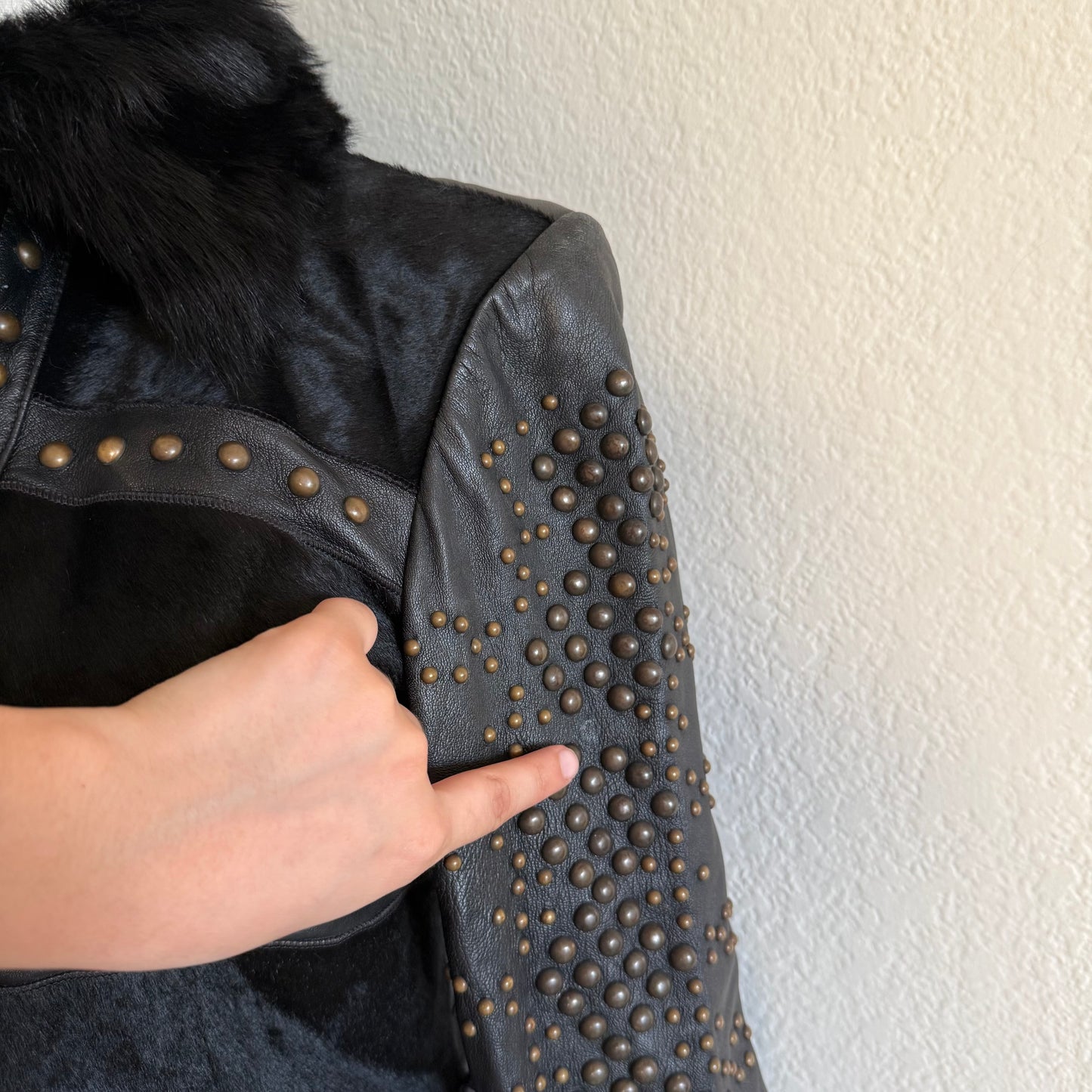 Vintage Cache studded jacket