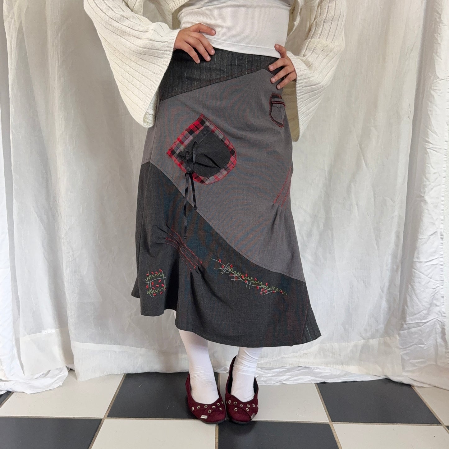 Euro grunge maxi skirt