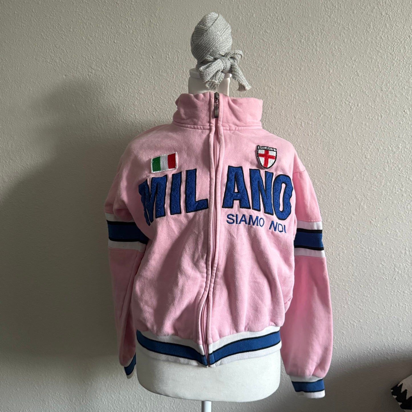 Milano Italy pink zip up