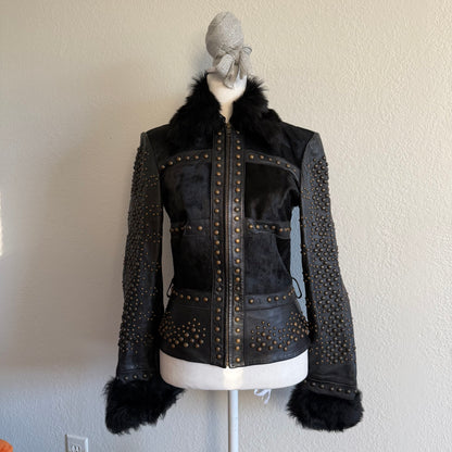 Vintage Cache studded jacket