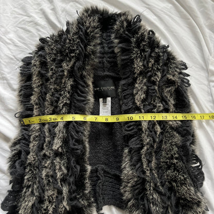 Fur grunge vest