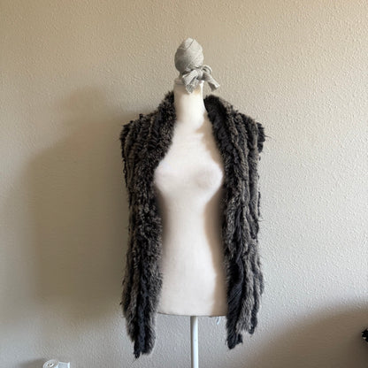 Fur grunge vest
