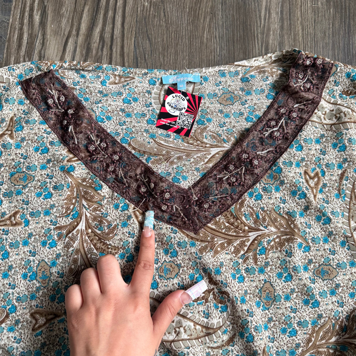 Forever paisley flared top