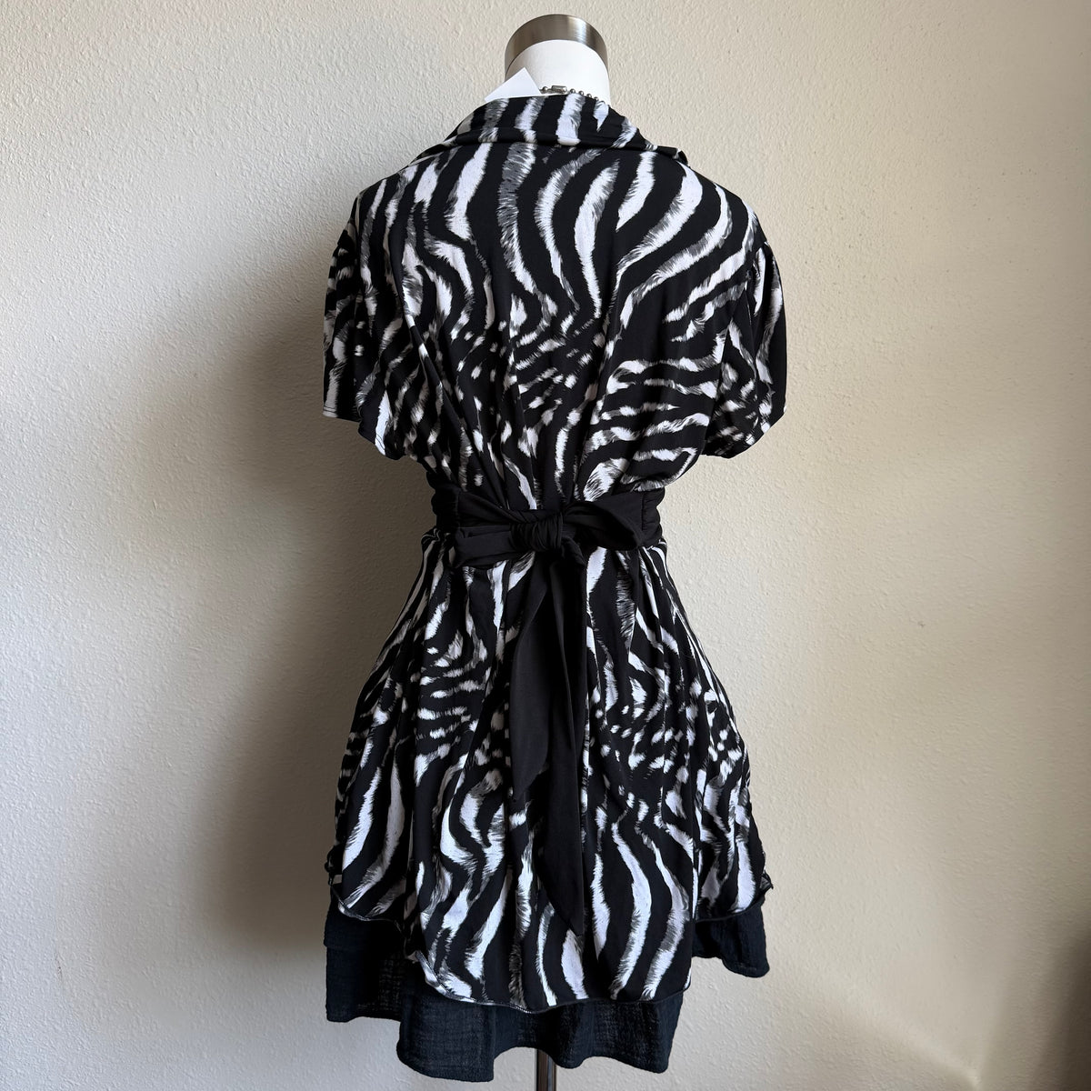 Tiger print babydoll top