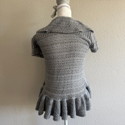 Grey Fairy ruffle cardigan