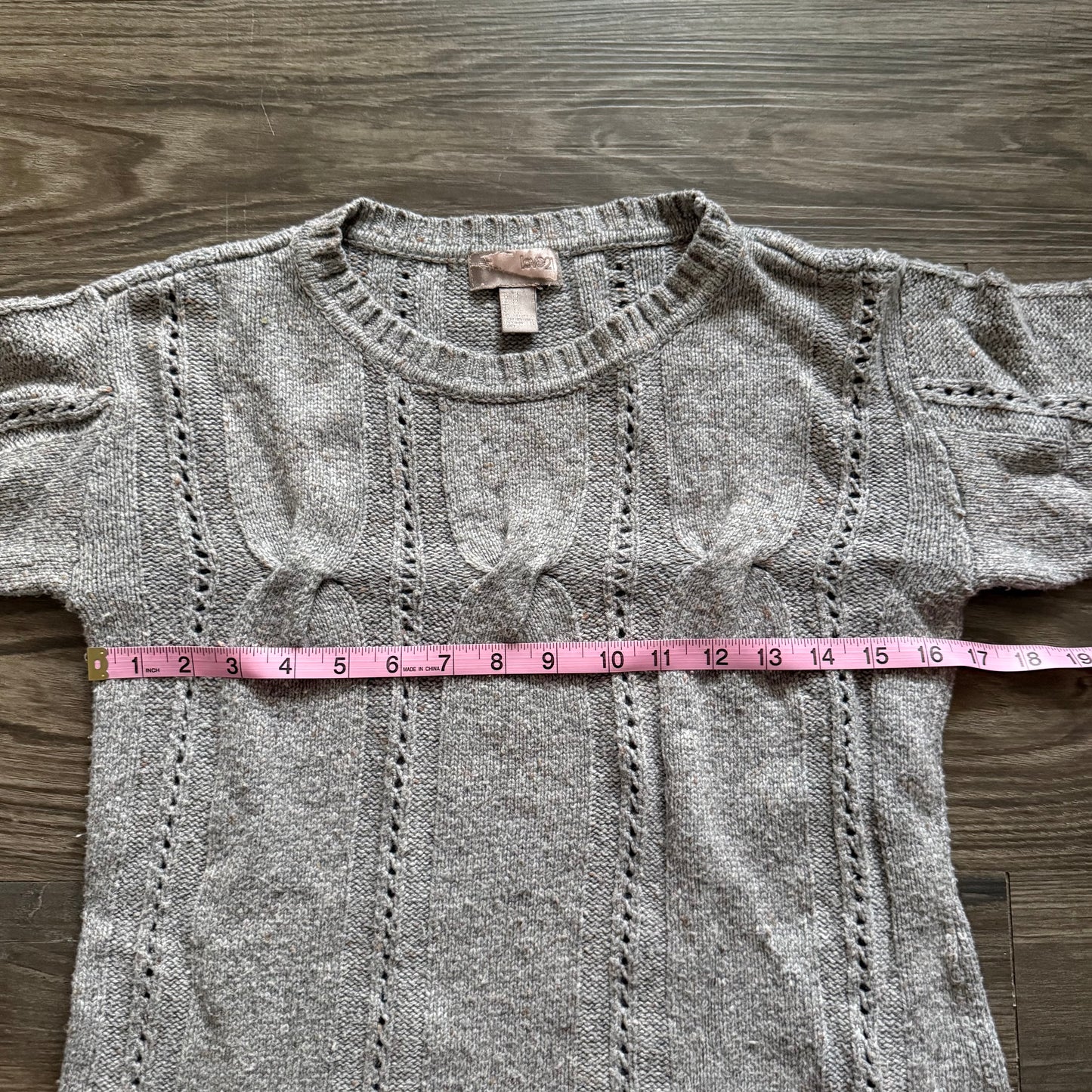 Knitted grey indie sweater