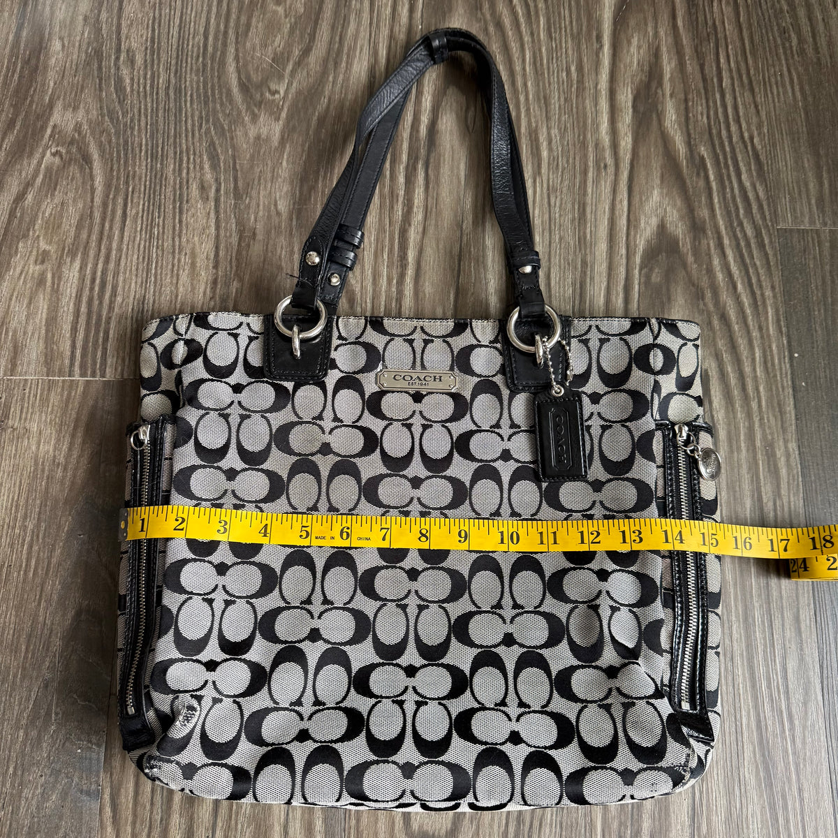 2000s coach signature canvas bag