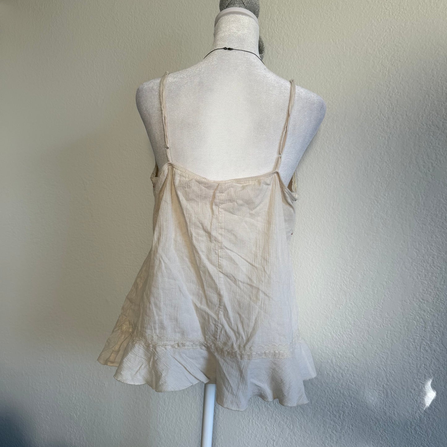 Fairy boho cream tank top