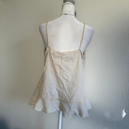 Fairy boho cream tank top