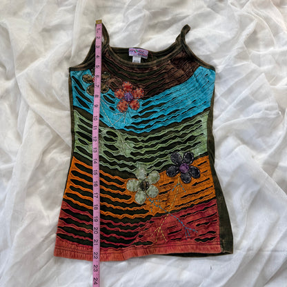 Flower boho cami top